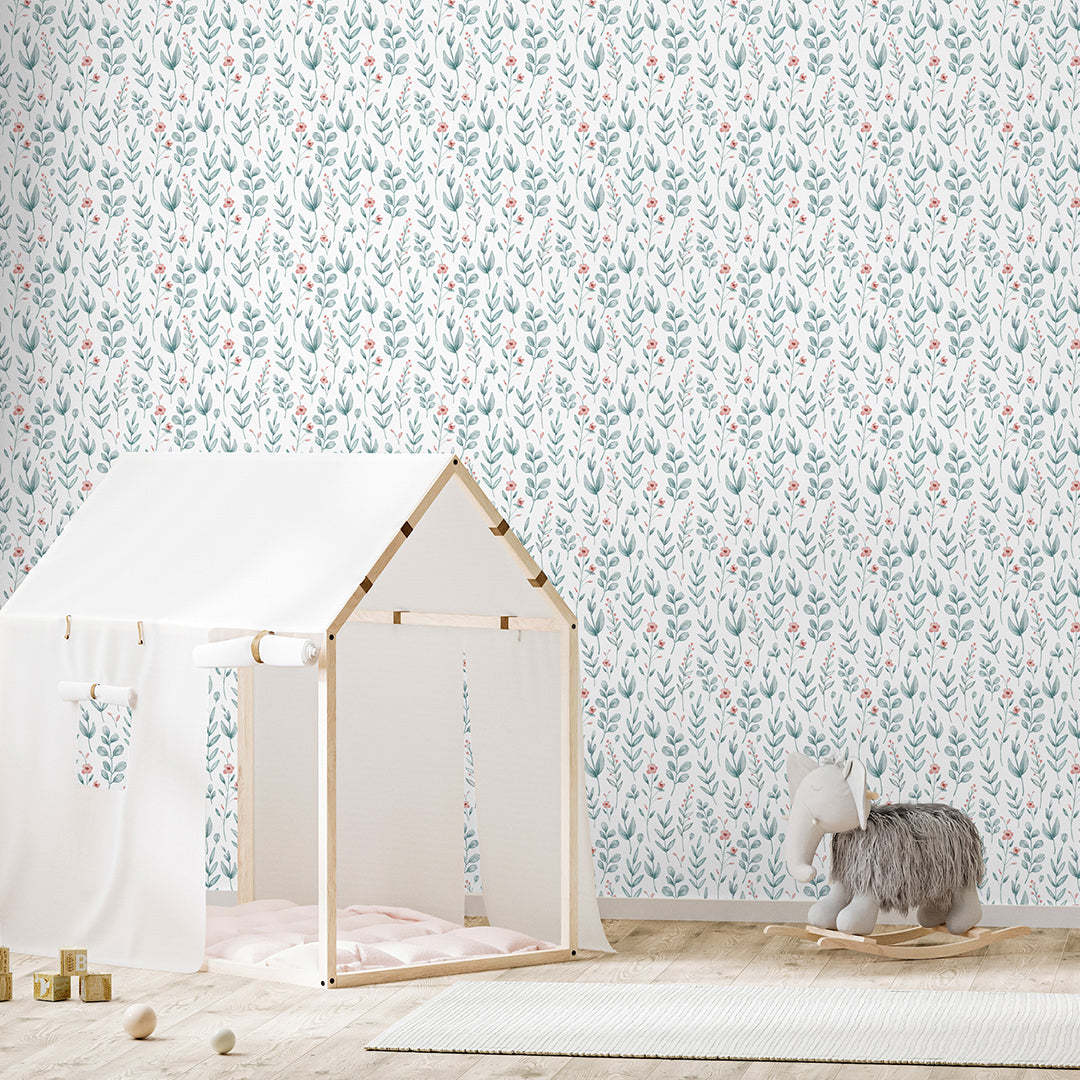 Delicate Floral Wallpaper A052