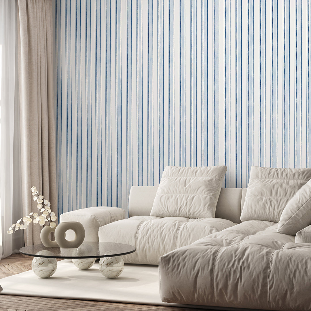 Blue Stripes Wallpaper A039