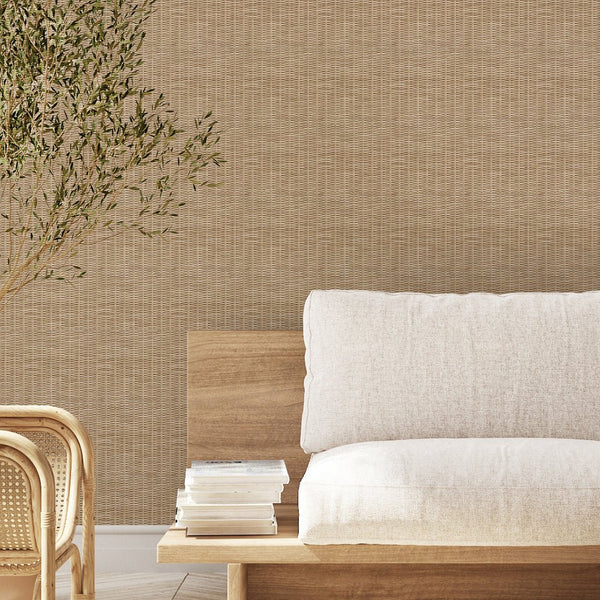 Rattan Weave Effect Style 1 Wallpaper A014 - CostaCover - Peel and stick Removable Wallpaper - about walls - abstract wall art - abstract wallpaper