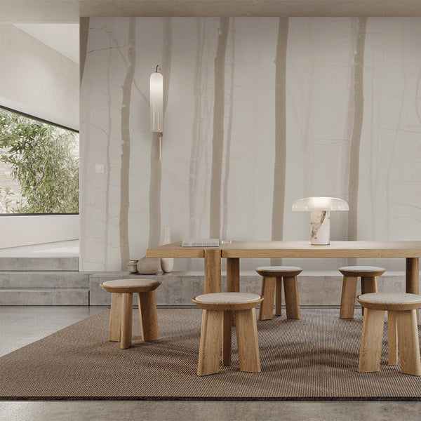 Beige Oriental Forest Wall Mural AM090 - CostaCover - Peel and stick Removable Wallpaper - about walls - abstract forest - abstract wallpaper