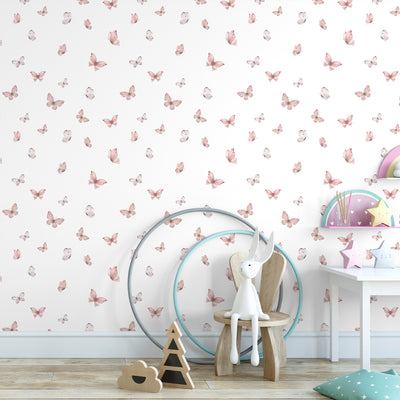 Pink Butterflies Wallpaper W156