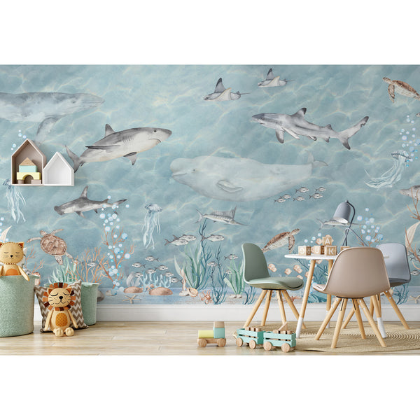 Ocean Animals Wall Mural AM188