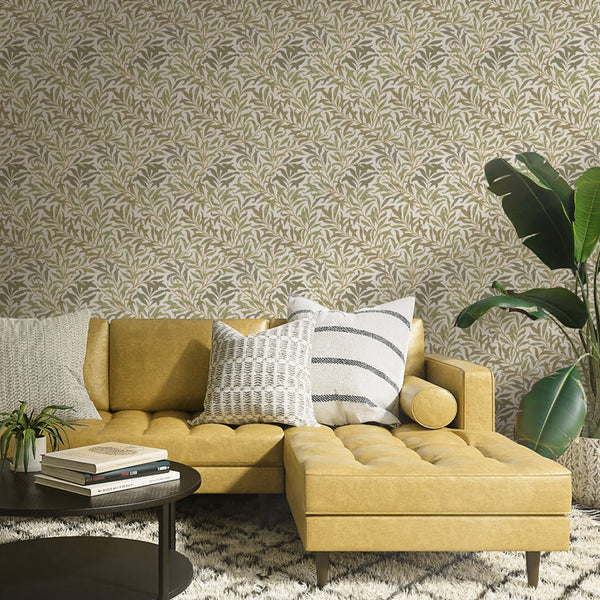 Green Willow Bough by Morris Wallpaper W090 - CostaCover - Peel and stick Removable Wallpaper - abstract wall art - abstract wallpaper - accent wallpaper