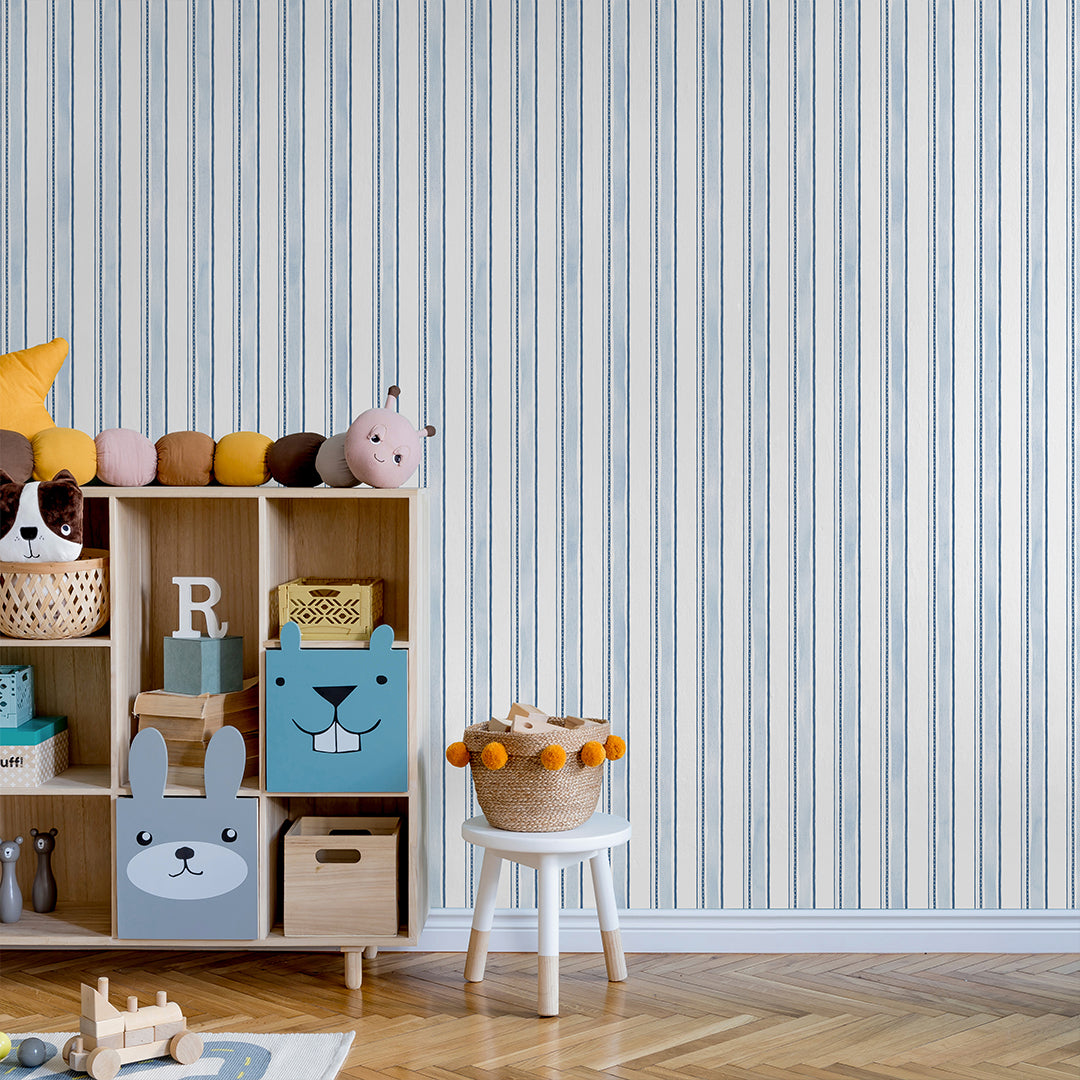 Blue Stripes Wallpaper A039