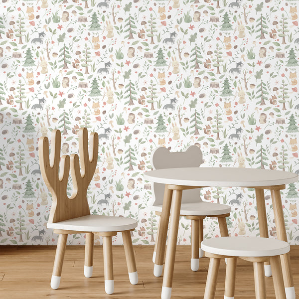 Woodland Nursery Wallpaper L134
