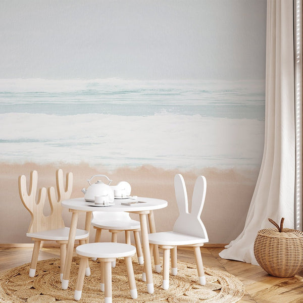 Pastel Seascape Wall Mural AM157 - CostaCover-Peel and stick Removable Wallpaper-abstract wallpaper-accent wallpaper-adhesive wallpaper