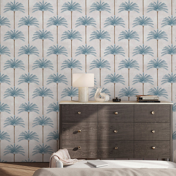 Blue Palm Tree Wallpaper A131
