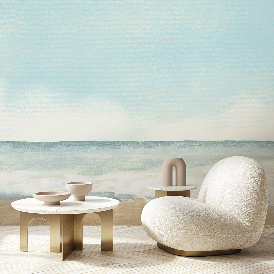 Pastel Painting Seascape Wall Mural AM160