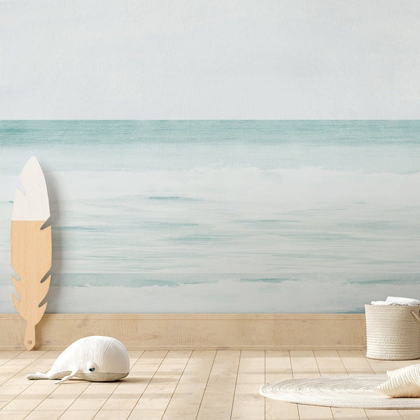 Pastel Ocean View Wall Mural AM167 - CostaCover-Peel and stick Removable Wallpaper-abstract wallpaper-accent wallpaper-adhesive wallpaper