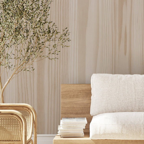 Japandi Wood Texture Wall Mural AM093 - CostaCover - Peel and stick Removable Wallpaper - about walls - Abstract - Abstract Labyrinth Lines