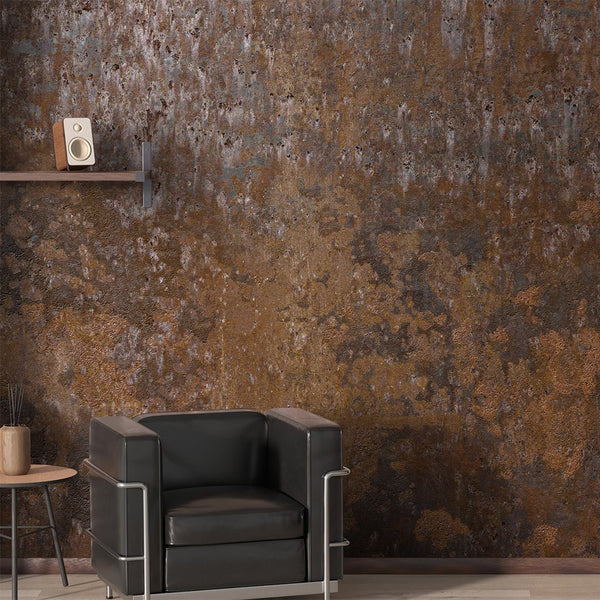 Brown Rusty Metal Texture Wall Mural CCM202 - CostaCover - Peel and stick Removable Wallpaper - Abstract - abstract wallpaper - accent wallpaper