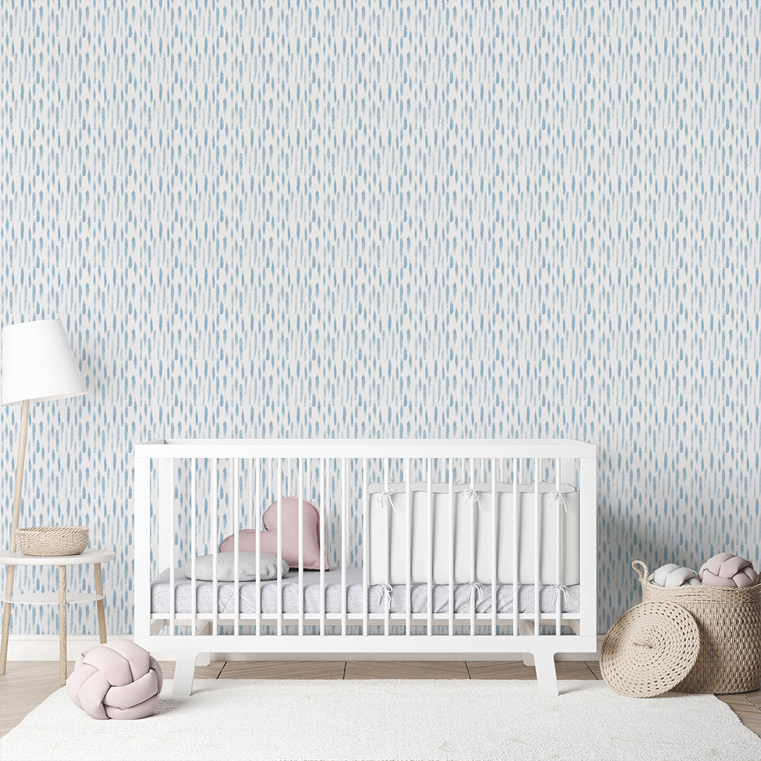 Blue Watercolor Raindrop Wallpaper A105
