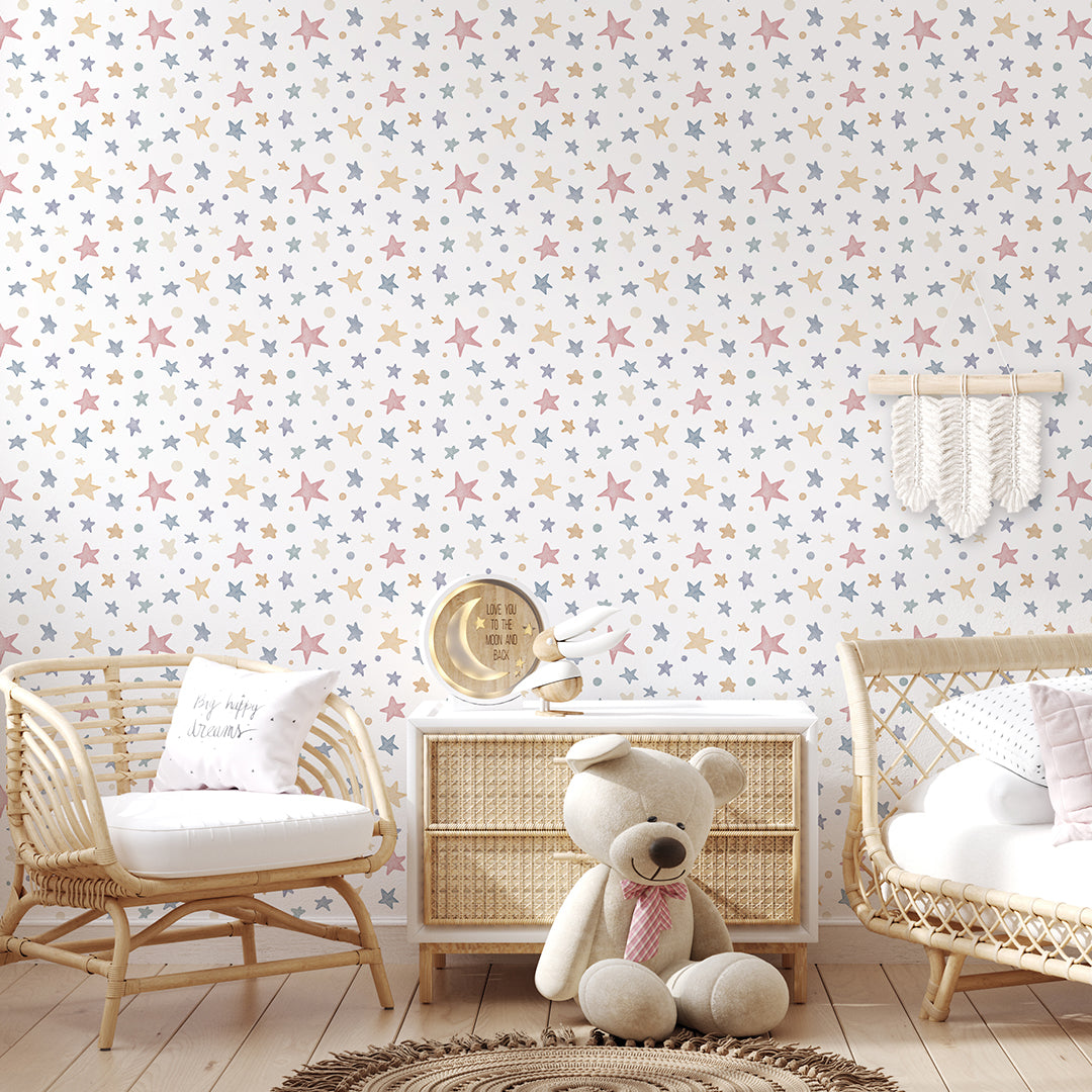 Colored Stars Wallpaper S120