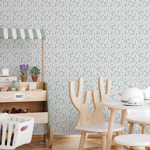 Delicate Floral Wallpaper A052