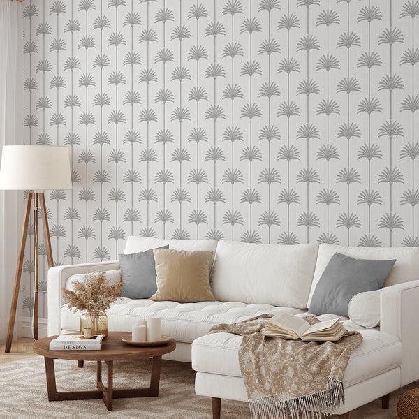 Gray Palm Tree Wallpaper L006