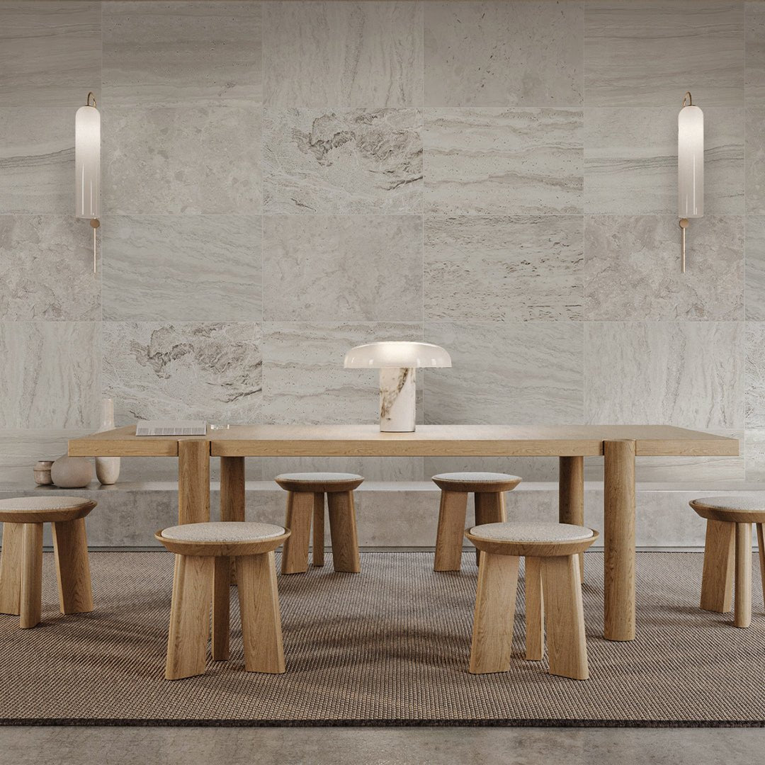 Grey Beige Travertine Tile Wall Mural AM101 – CostaCover
