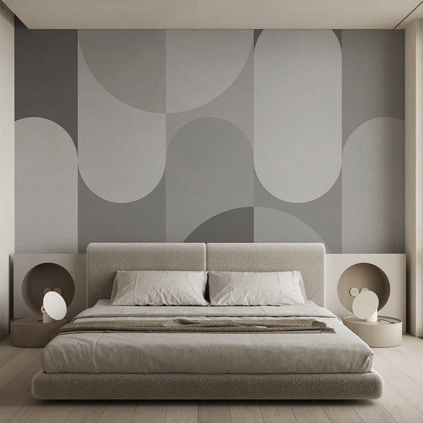 Abstract Gray Arches Wall Mural AM062 - CostaCover - Peel and stick Removable Wallpaper - about walls - Abstract - Abstract Arch