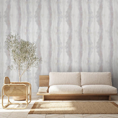 Neutral Watercolor Striped Wall Mural AM171
