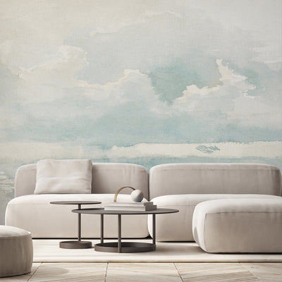 Vintage Coastal Landscape Wall Mural AM100