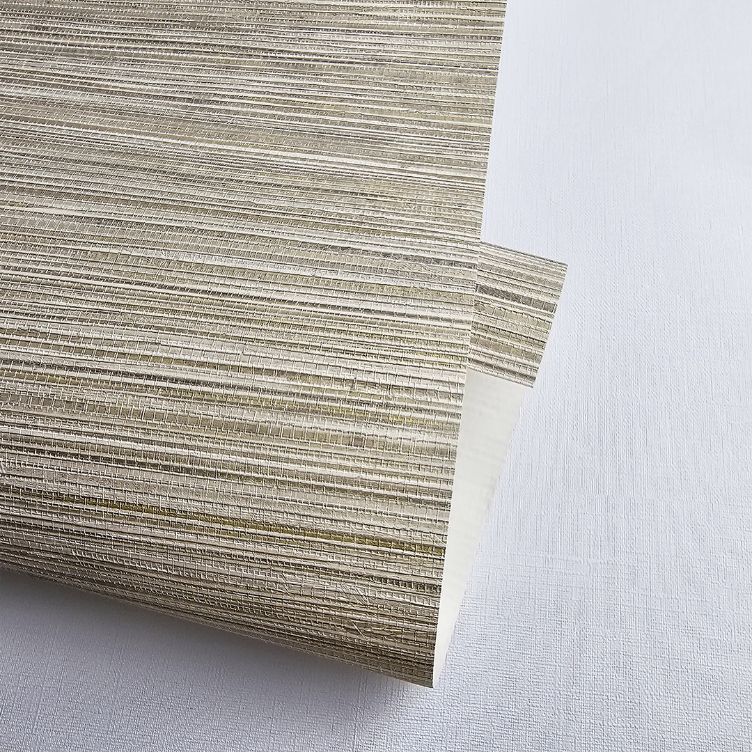 Grasscloth Faux Texture - Beige Traditional Wallpaper RC10316