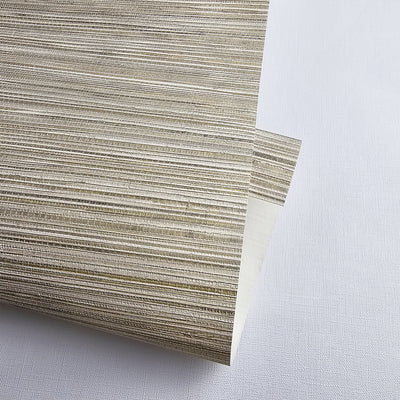 Grasscloth Faux Texture - Beige Traditional Wallpaper RC10316