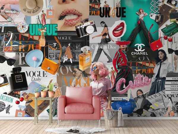 Fashion Style Wall Mural CCM176 - CostaCover - Peel and stick Removable Wallpaper - Abstract - abstract floral - abstract lines