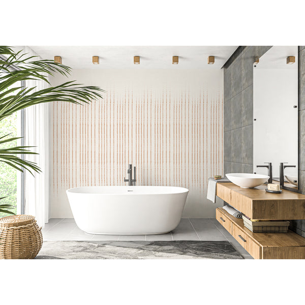 Orange Vertical Stripes Wall Mural AM200