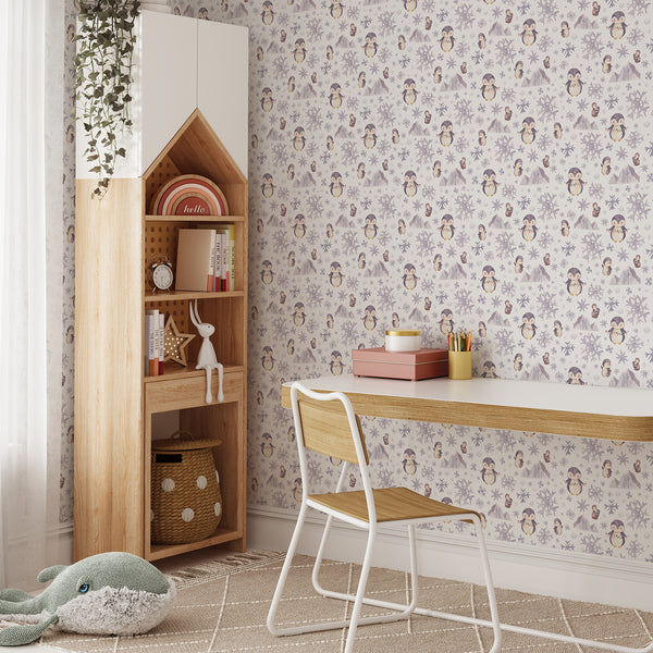 Penguin Nursery Wallpaper L140