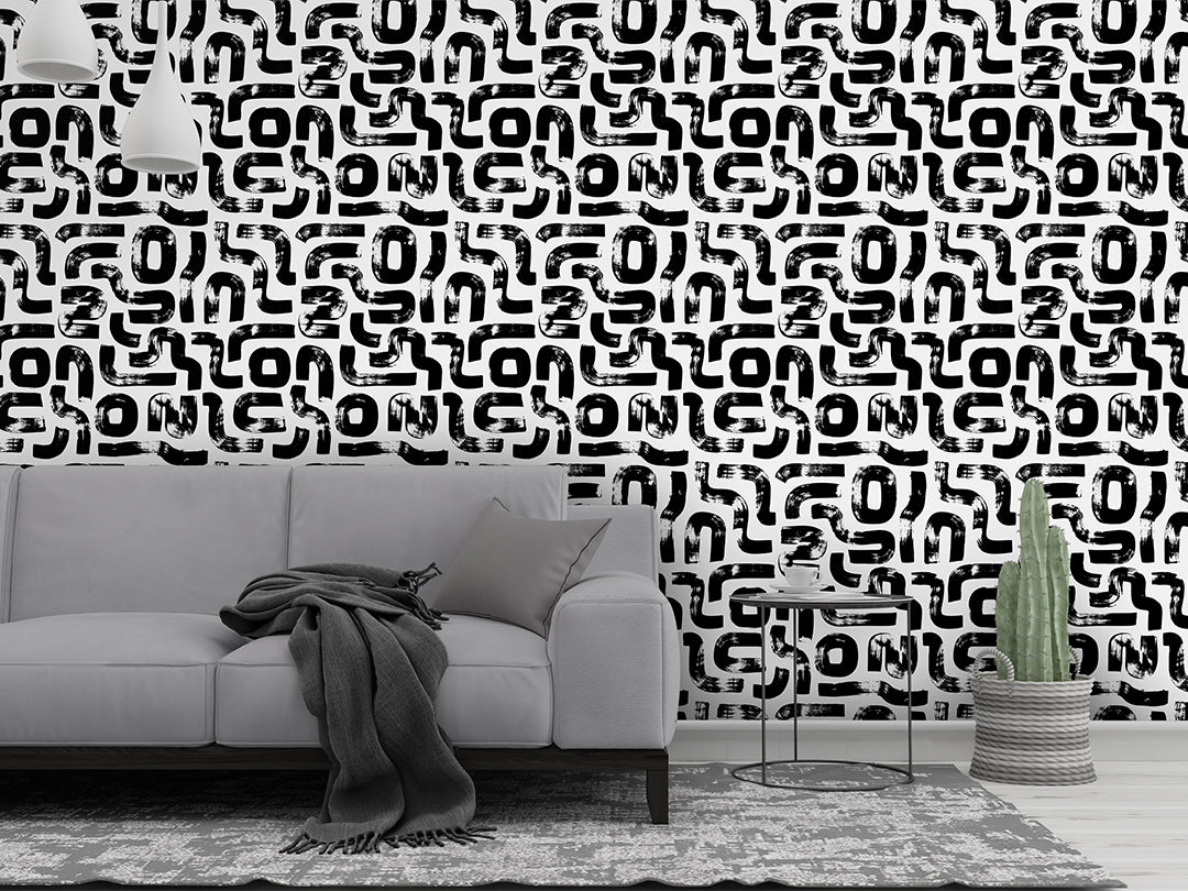 Black & White Lines Wallpaper CC288
