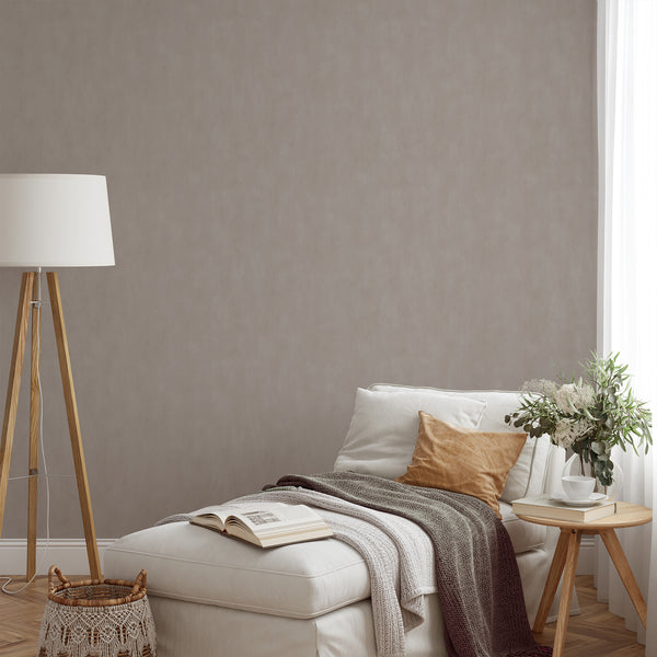 Taupe Plaster Look Wallpaper S155