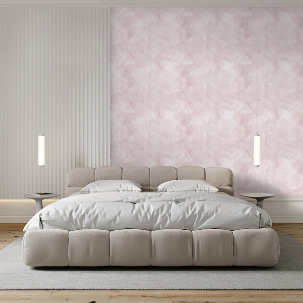 Light Pink Limewash Wallpaper A038
