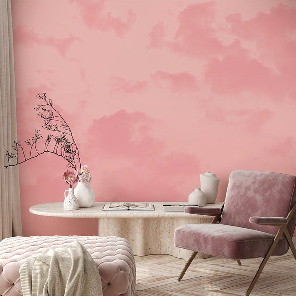Sunset Sky & Clouds Wall Mural CCM149 - CostaCover - Peel and stick Removable Wallpaper - adhesive wallpaper - Aesthetics - Aesthetics wallpaper