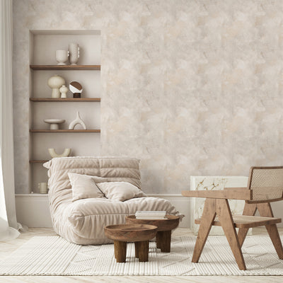 Beige Limewash Wallpaper A034