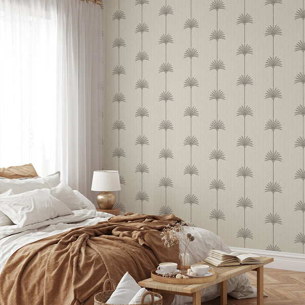 Neutral Palm Tree Wallpaper L001