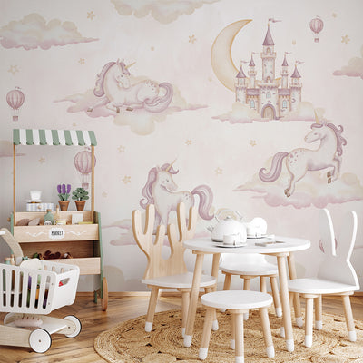 Dreamy Kingdom & Unicorn Wall Mural AM137