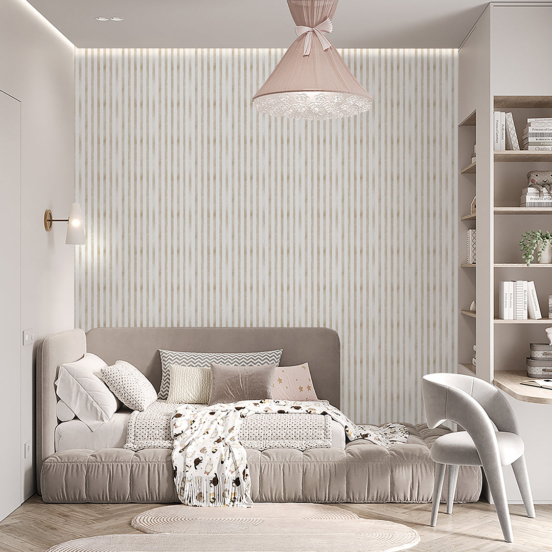Beige Stripes Wallpaper S115