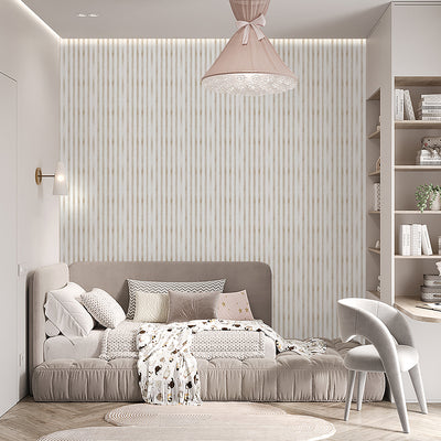 Beige Stripes Wallpaper S115