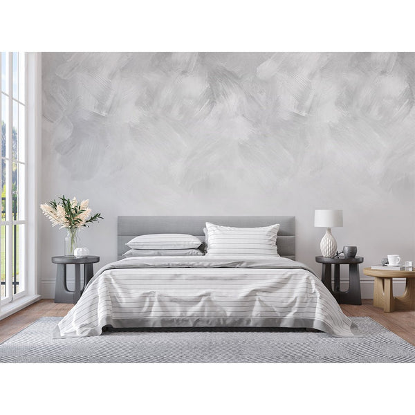 Gray Ombre Strokes Wall Mural WM106 - CostaCover - Peel and stick Removable Wallpaper - Abstract - abstract mural - abstract paint