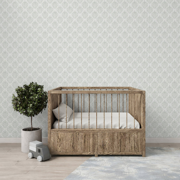 Green Gray Botanical Leaf L037