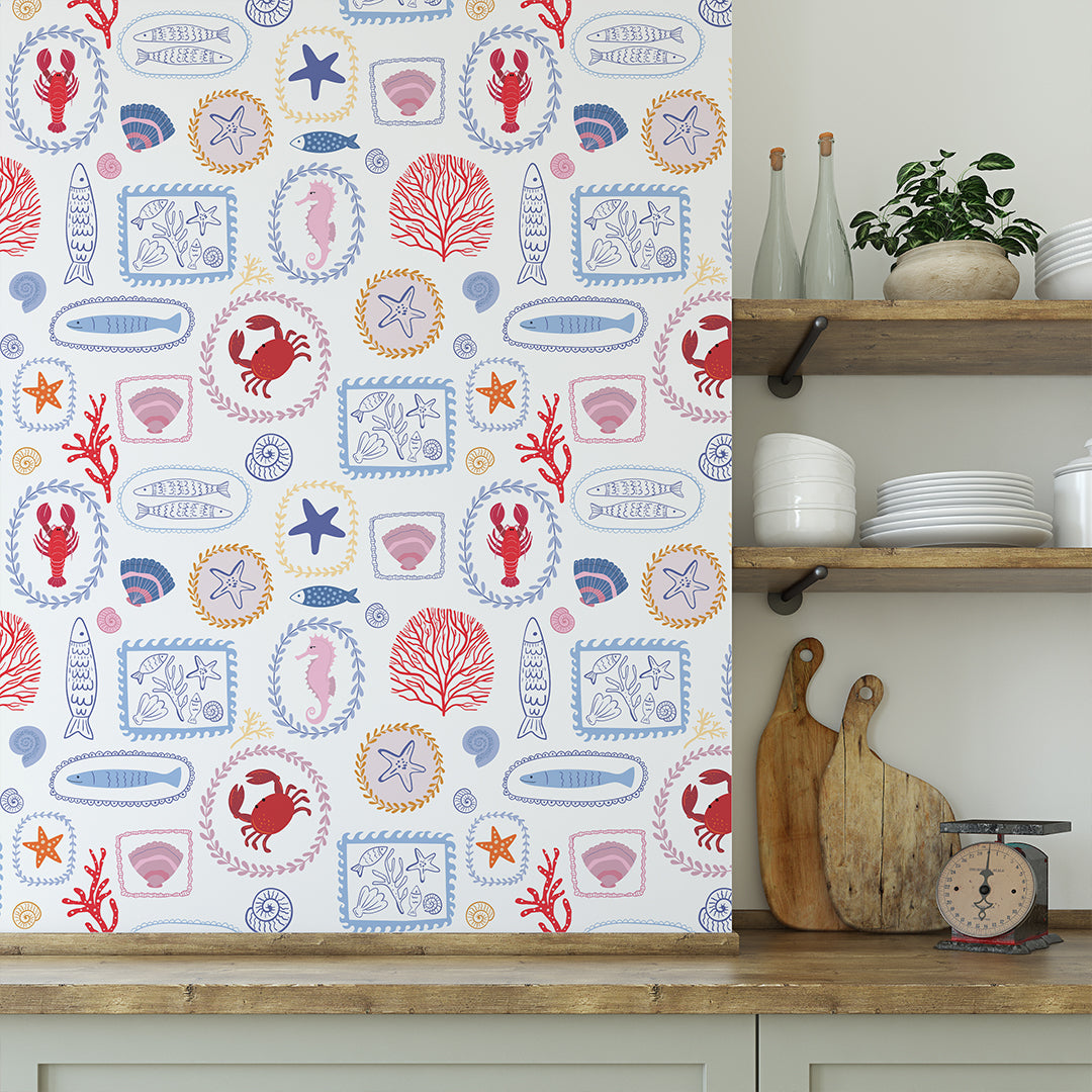 Coastal Kitchen Tile Wallpaper CC360