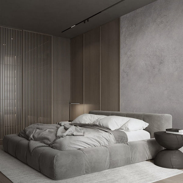 Gray Plaster Venetian Wall Mural AM070 - CostaCover-Peel and stick Removable Wallpaper-Abstract Plaster-abstract wallpaper-accent wallpaper