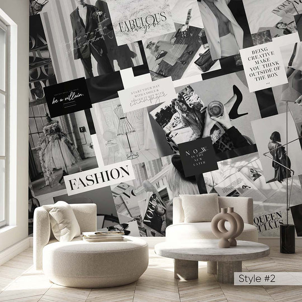 Fashion Style Wall Mural CCM174 - CostaCover - Peel and stick Removable Wallpaper - abstract wall art - abstract wallpaper - accent wallpaper