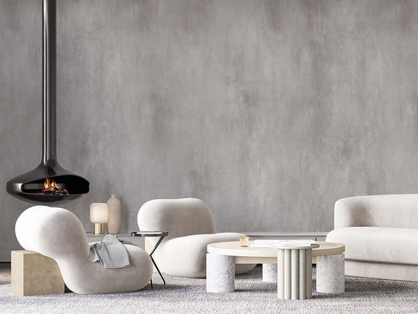 Gray Plaster Texture Wall Mural AM103 - CostaCover - Peel and stick Removable Wallpaper - about walls - Abstract - abstract lines