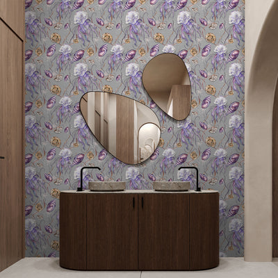 Purple Jellyfish Wallpaper A115