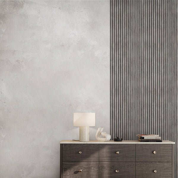 Light Gray Plaster Wall Mural AM069 - CostaCover - Peel and stick Removable Wallpaper - Abstract - abstract lines - abstract marble