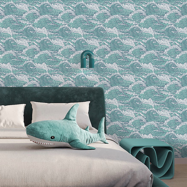 Japanese Ocean Wave Wallpaper A102