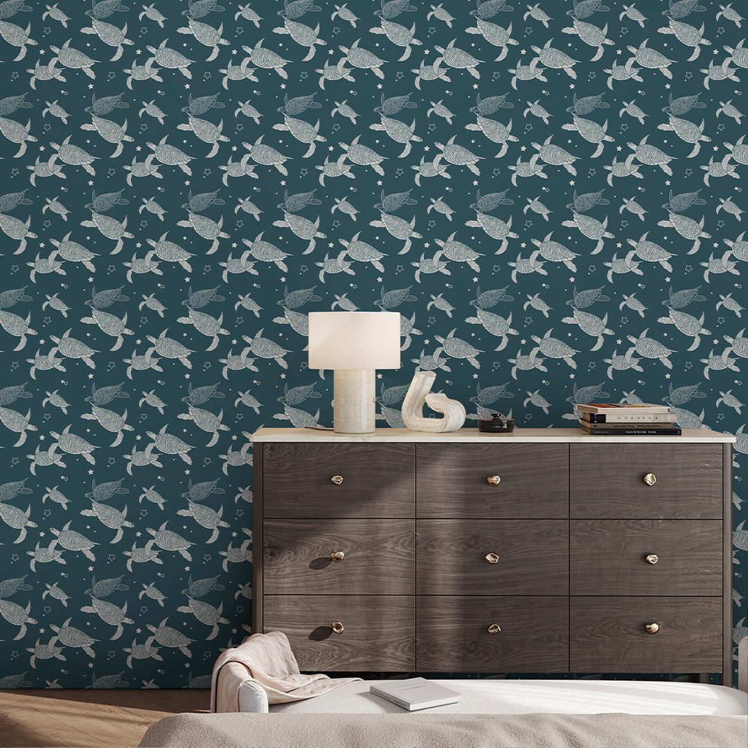 Blue Sea Turtle Wallpaper A119