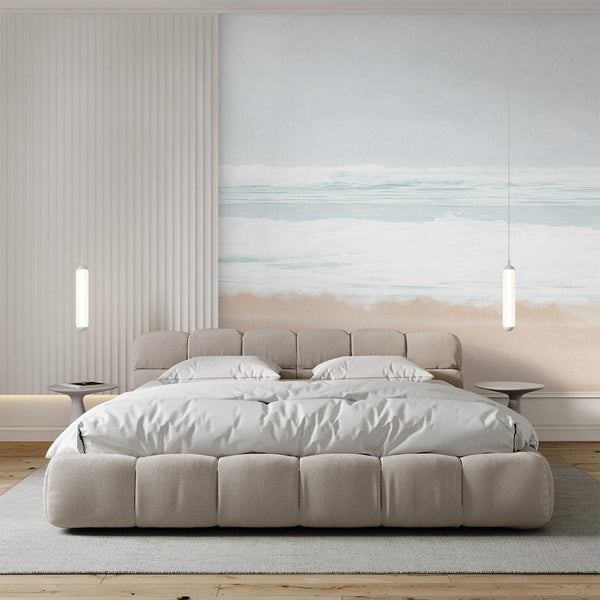 Pastel Seascape Wall Mural AM157 - CostaCover-Peel and stick Removable Wallpaper-abstract wallpaper-accent wallpaper-adhesive wallpaper