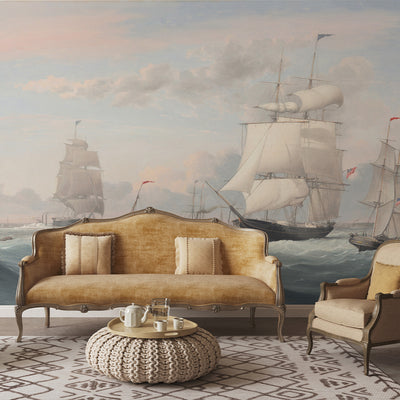 Vintage Sailboats Wall Mural AM162