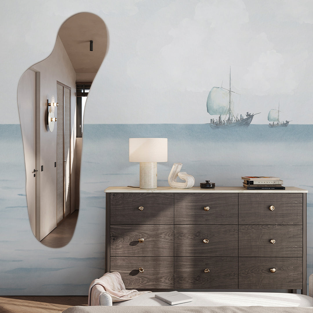 Blue Ocean View Wall Mural AM165